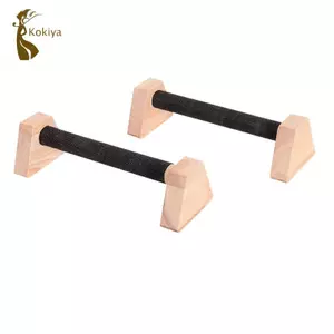 Thanh đẩy lên bằng gỗ có tay cầm đẩy đế chống trượt Thiết bị tập thể dục Calisthenics để tập thể dục tại nhà Tập thể dục
