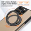 Sa Mạc Titan 360 Xoay Vòng Giá Đỡ Từ Da Ốp Lưng Điện Thoại iPhone 16 15 14 13 12 11 Pro Max 16 Plus Chân Đế Chống Sốc Vỏ Silicon Mềm