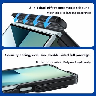 Vỏ PC cứng mờ từ tính chống sốc cho Samsung Galaxy Z Fold 7/6/5/8