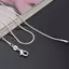 Nhíp Dài 16-28inch (40-80cm) Bạc Chokers Nelaces 1mm Rắn Dây Xích Nelace VN