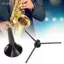 Toyuvn Giá đỡ kèn Funien có thể gập lại và điều chỉnh độ cao Giá đỡ kèn Saxophone để biểu diễn du lịch Sử dụng giá đỡ nhạc cụ gió di động có móc V phù hợp