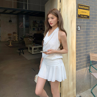 Nova-Đầm Cổ Yếm Hở Lưng, Đầm Váy Ôm Body Cổ Yếm Tùng Xoè Màu  Sang Chảnh Tiểu Thư Cho Nàng Đi Tiệc, Đi Chơi Đều Xinh