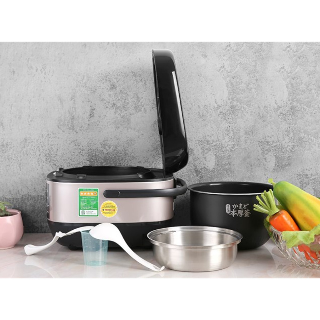 Nồi Cơm Cao Tần Toshiba RC-18IX1PV 1.8L - Hàng Chính Hãng