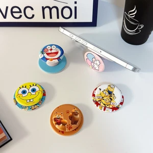 Có Thể Gập Lại Mềm Waxy Mạnh Từ Pop Dễ Thương SpongeBob SquarePants Từ Điện Thoại Di Động Pop Giá Đỡ Minions Hoạt Hình Mới