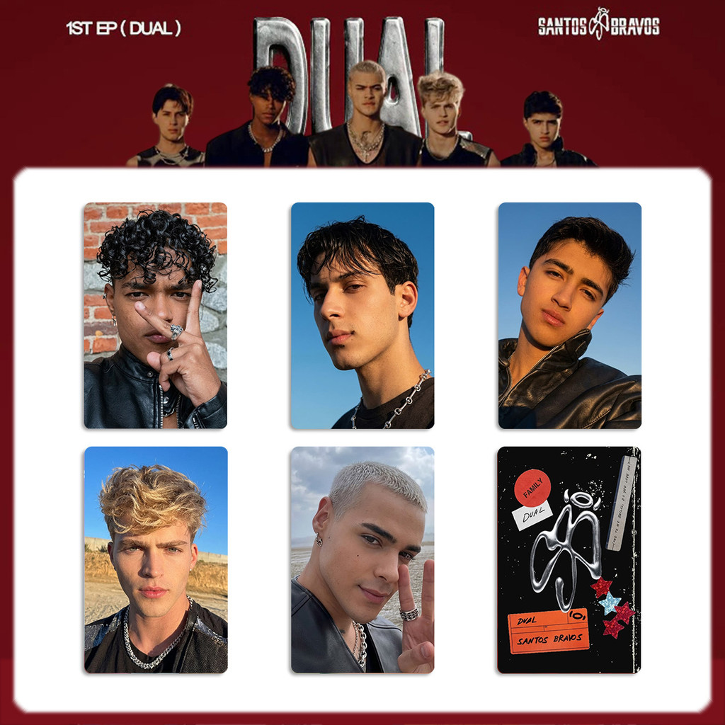 SQ3 5 Cái / bộ SANTOS BRAVOS LOMO Card EP Đầu Tiên DUAL Bưu Thiếp Bộ Sưu Tập KPOP Star Ngoại Vi QS3