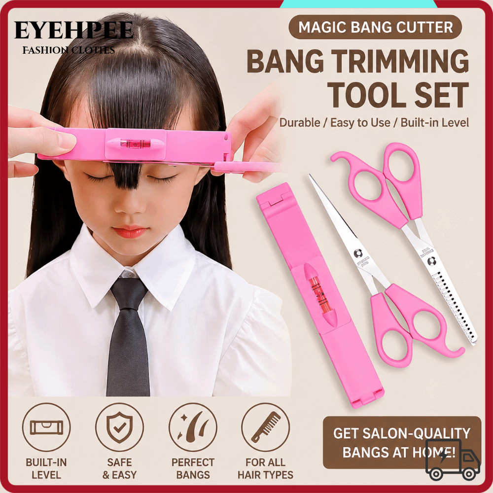 EYEHPEE 3 Cái / bộ Bộ Dụng Cụ Cắt Nổ Trẻ Em, Bộ Dụng Cụ Cắt Tỉa Răng Phẳng Chính Xác, Cắt Điểm Chuyên Nghiệp Kéo Làm Tóc Salon