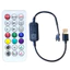 Bộ điều khiển thay đổi màu LED 21 nút YNQV Bộ điều khiển mờ LED Bluetooth Mini