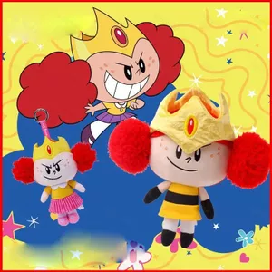 BH2 The Powerpuff Girls Công chúa Morbucks Mojo Jojo Nhân vật phản diện dễ thương Túi búp bê sang trọng Charm plushie HB2