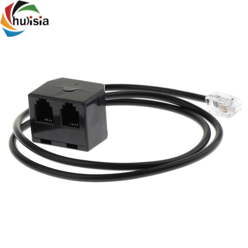 Cáp nối dài 4P4C RJ9, Bộ mở rộng bộ chuyển đổi 1 nam sang nữ kép