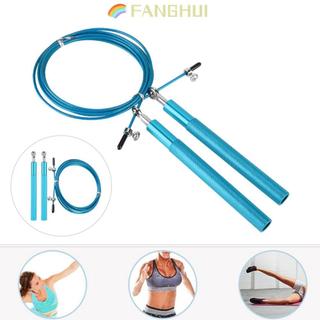 Dây nhảy FANGHUI, 360° Vòng bi xoay Dây nhảy, Dây nhảy bằng thép Dây bọc hợp kim nhôm Tay cầm có thể điều chỉnh Chiều dài cáp Nhảy dây Tập thể dục tại nhà