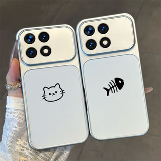 Ốp Lưng PBZZ Cho poco x6 F6 M6 F7 M7 F8 PRO 4G redmi 13c 5g F8 ULTRA 5G Vỏ Điện Thoại lo lắng Vỏ Mềm Chống Sốc Người Yêu Thẩm Mỹ Mèo Dễ Thương Cho Bé Gái DSCYGT3