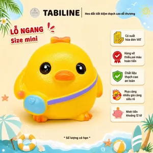 Heo đất ống tiết kiệm tiền lỗ ngang gà con mini xinh cute đáng yêu LD54 - TABILINE