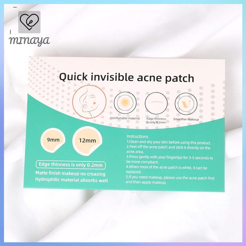 [MINAYA] 24 / 36 Miếng Dán Miếng Dán Mụn Hydrocolloid Hình Tròn Màu Trắng Chống Thấm Nước Điểm Điều Trị Mụn Miếng Dán Che Khuyết Điểm VN