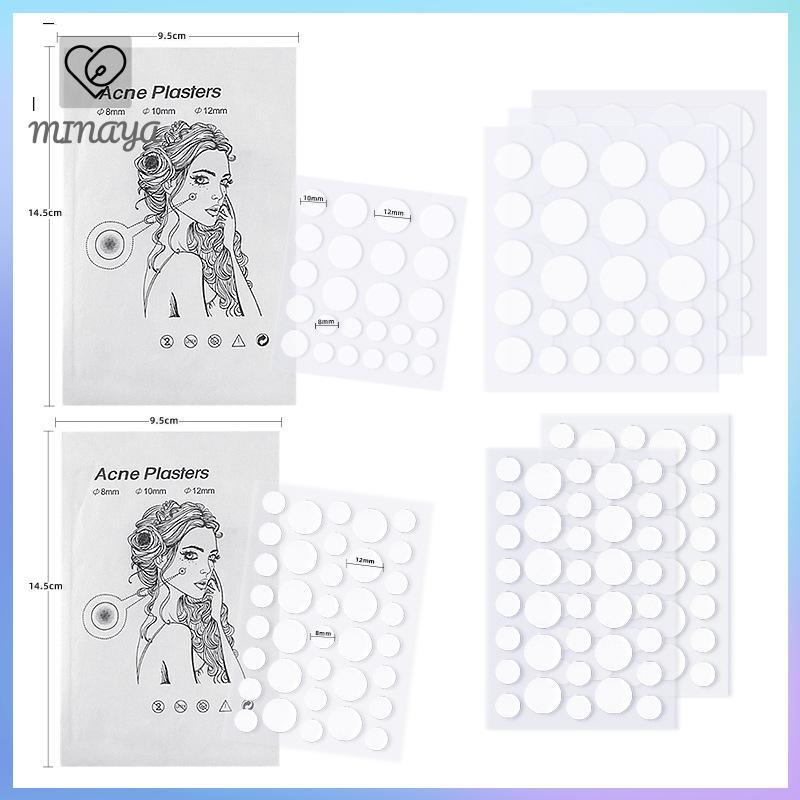 [MINAYA] 24 / 36 Miếng Dán Miếng Dán Mụn Hydrocolloid Hình Tròn Màu Trắng Chống Thấm Nước Điểm Điều Trị Mụn Miếng Dán Che Khuyết Điểm VN