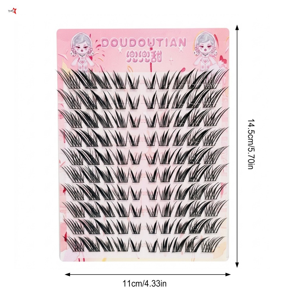 7-12mm Chiều dài hỗn hợp Lông mi giả Tự nhiên B Curl Nhẹ nhạy cảm Thân thiện với mắt