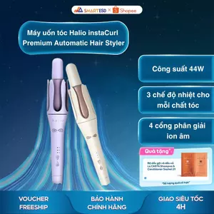 Máy uốn tóc tự xoay Halio instaCurl Premium Automatic Hair Styler - Bảo hành chính hãng 24 tháng
