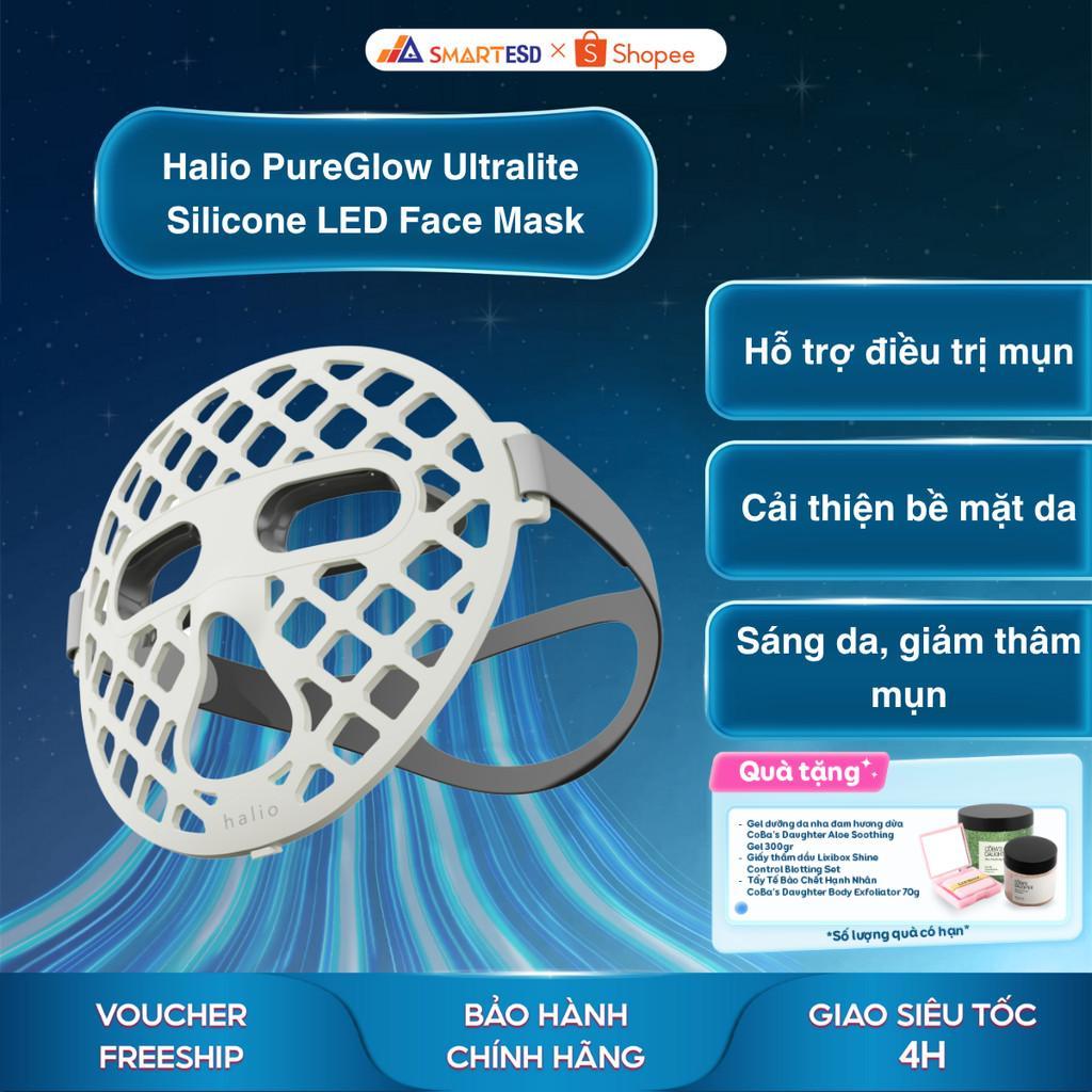 Mặt nạ ánh sáng sinh học Halio PureGlow Ultralite Silicone LED Face Mask - Bảo hành chính hãng 24 tháng