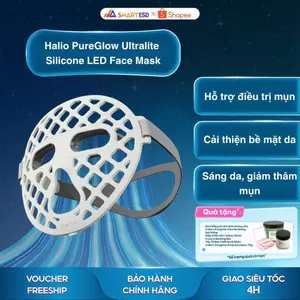 Mặt nạ ánh sáng sinh học Halio PureGlow Ultralite Silicone LED Face Mask - Bảo hành chính hãng 24 tháng
