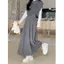 Khăn choàng lưng cao cỡ lớn Slimer Look Black Suit Váy chữ A