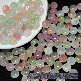 ((20 chiếc) Crystal Ice Tricolor 8 x 5mm Abacus Hạt Ngọc Rời Hạt Tự Làm Vòng Tay Phụ Kiện