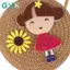 GHX Trẻ Em Hoa Cô Gái Ống Hút Túi Đeo Ngang Handmade Dệt Túi Rơm Túi Đeo Vai Trẻ Em Mùa Hè Ví Đựng Tiền Xu VN