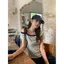Áo thun ngắn tay đeo vai sọc dành cho nữ Mùa hè Phong cách Hàn Quốc 2026 Phong cách mới Lười Slim-Fit Slimmer Look Strapless Small Top Hợp thời trang
