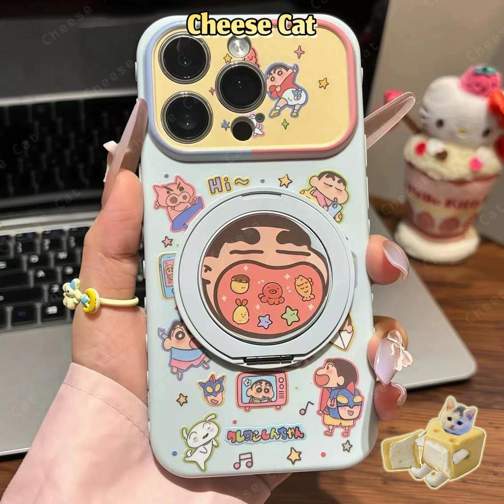 360 Độ Giá Đỡ Điện Thoại Đầu Bếp Kitty Ốp Điện Thoại Cho iPhone Dành Cho iPhone 14 13 12 11 15 Plus 16 17 Pro Max