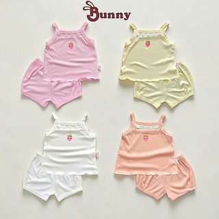 Bộ 2 dây bé gái mùa hè xinh xắn hiệu Bunnybaby cho bé 0-24 tháng Bubbybaby-GV