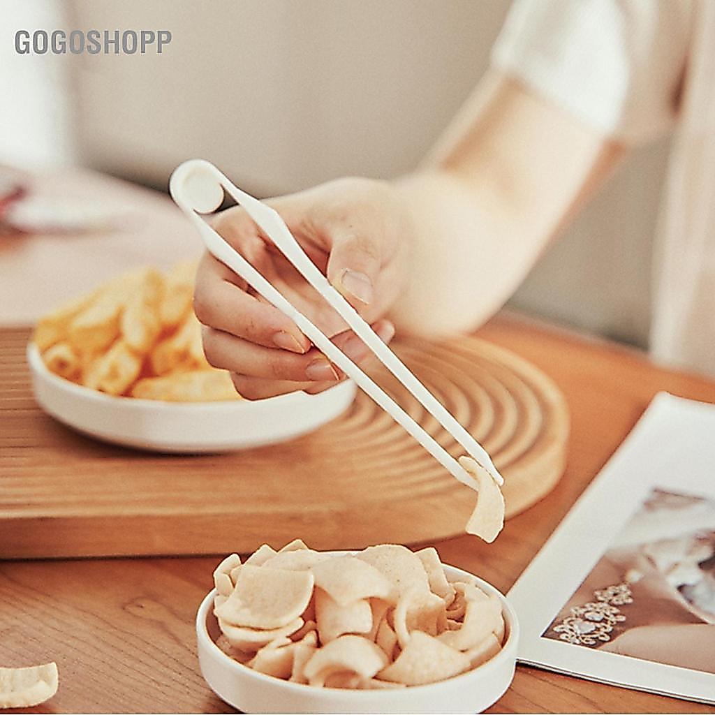 Gogoshopp Kẹp Cho Trẻ Em Ăn Nhẹ Đũa Nhựa Kẹp Chắc Chắn Đa Năng Chip Nhỏ Tiện Lợi Món Khai Vị Phục Vụ Thức Ăn Đá Viên Trà Tiệc Cà Phê Và Lọ