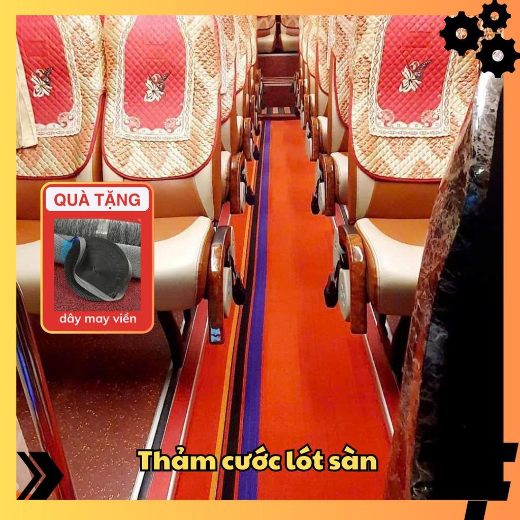 Thảm cước lót sàn xe 16 chỗ kích thước 9m x 53cm và 4.5m x 1.05m