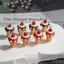 3D Nhựa Dâu Mứt Kem Thực Phẩm Quyến Rũ 10 Chiếc Mặt Dây Cho Sáng Tạo DIY Trang Sức Vòng Tay Làm Nelace
