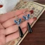 Mới Trung Quốc Bướm Mặt Dây Chuyền Bông Tai Nữ Retro Giọt Nước Tua Rua Bông Tai Thiết Kế Phù Hợp Cổ Niche Bông Tai Phụ Kiện
