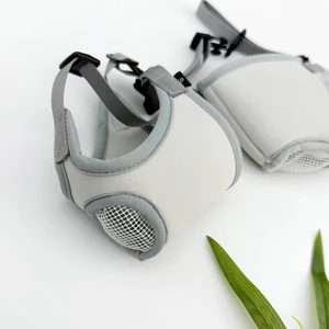 Mặt nạ muzzle cho thú cưng Chống kem Chống cắn Chống phương Tây Ăn mèo thoáng khí Mõm thú cưng26060513