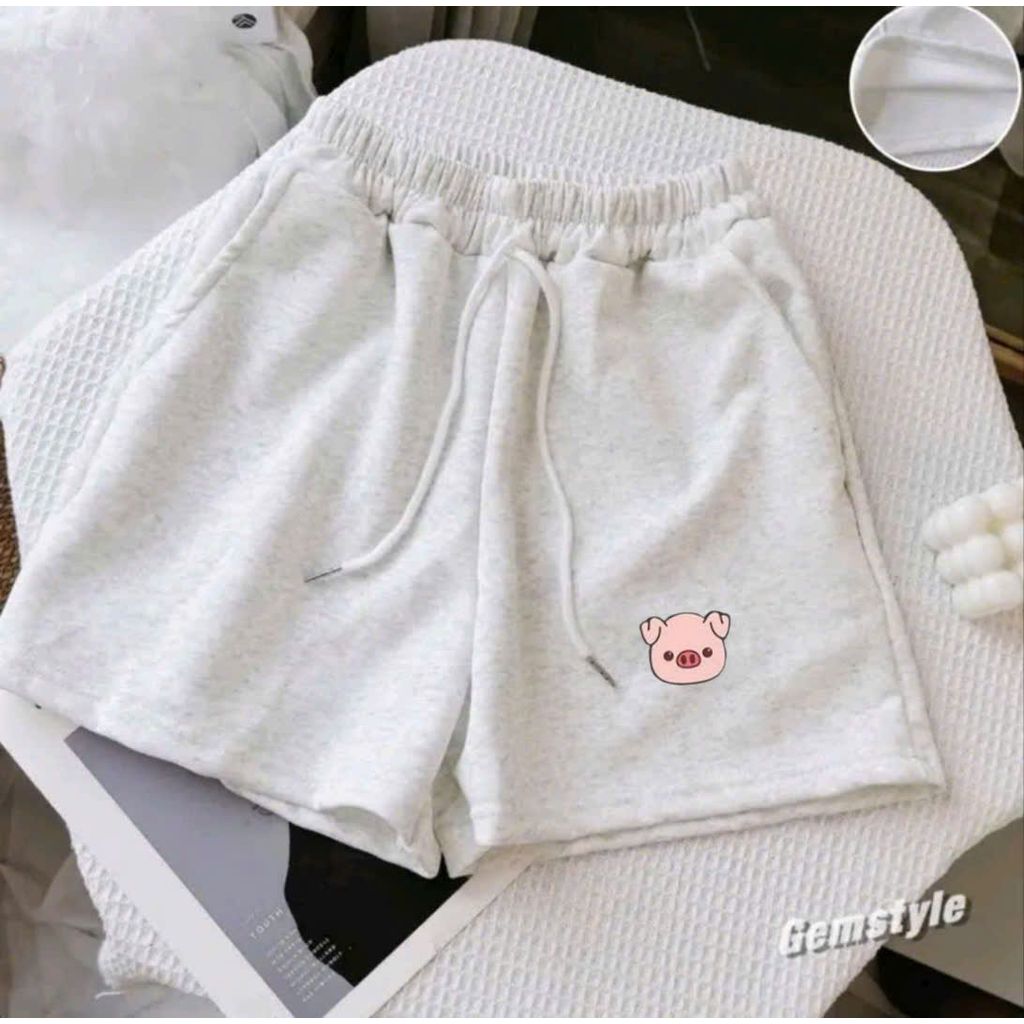 Quần short đùi cộc dáng ngắn phong cách đường phố-cahg318888