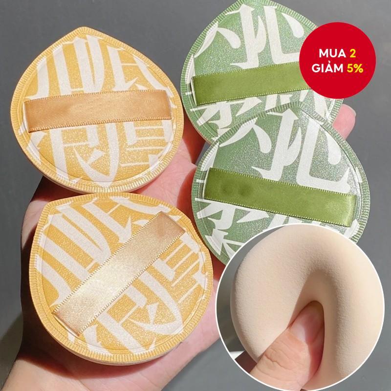 Bông Phấn Trang Điểm Mềm Mại Hình Tam Giác Và Tròn, Dùng Được Cả Khi Ướt Và Khô, Kiểu Dáng Thời Trang, Tiện Dụng, Thích Hợp Làm Có Thể Làm Quà Tặng.