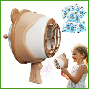 Máy bong bóng cho trẻ em Máy tạo bong bóng ngoài trời Cây đũa phép Đồ chơi tương tác chạy bằng gió Trò chơi vui nhộn Mùa hè wipqsvn