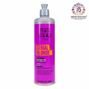 Dầu xả dành cho tóc đã sử dụng hóa chất nhiều lần Tigi Bed Head Serial Blonde Restoring Conditioner 400ml [ MK ]