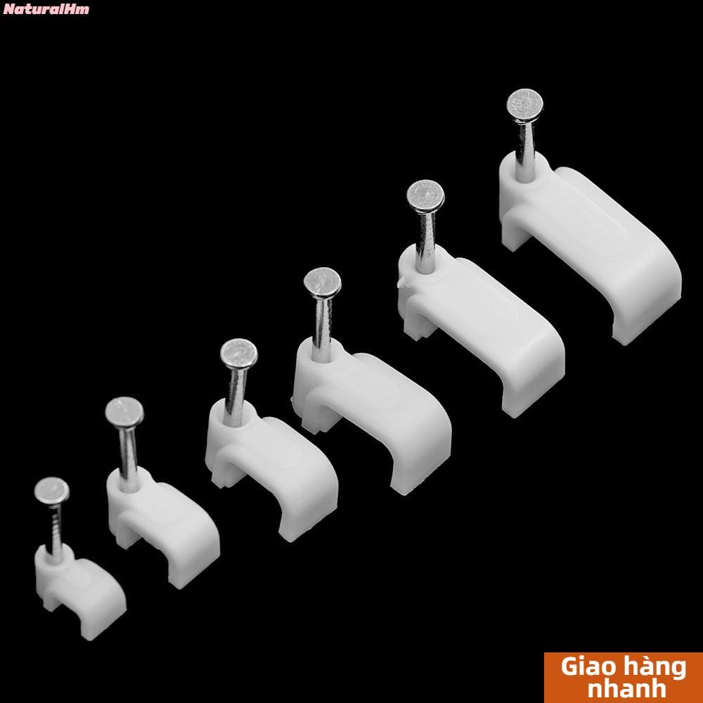 [Arrival] NATURALHM 100 chiếc Giá đỡ cố định Đa năng Quản lý dây hữu ích Phụ kiện điện Kẹp sắp xếp phần cứng