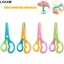 Kéo tập mầm non LAKAM, Đầu cùn Comfort Grip Kéo an toàn cho trẻ em, Thiết kế chống ghim bằng nhựa an toàn Kéo chống kẹp Phát triển phối hợp mắt tay