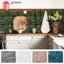 Giấy dán tường GAVESTO, Miếng dán tường gạch tự dính chống ẩm, Decal dán tường DIY chống thấm nước chống dầu