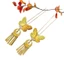 {Golden Butterfly Su} Phong Cách Trung Hoa Mới Phong Cách Trung Hoa Bướm Vàng Tua Rua Kẹp Tóc Nữ Hình Chữ U Kẹp Tóc Phụ Kiện Tóc