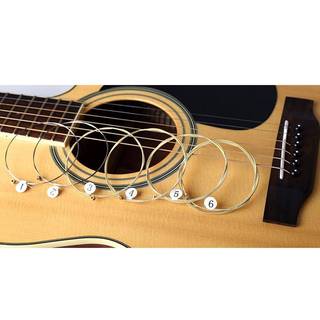 [Linwei] 1 Bộ 6 Dây Đàn Guitar Thép Mạ Niel Cho Đàn Guitar Acoustic