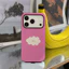 Ốp Điện Thoại Smiley Cloud, Vỏ Phim Hai Trong Một Thiết Kế Tối Giản Màu Hồng Sáng - Chống Sốc Bền Đẹp Và Bảo Vệ Hợp Thời Trang - Tương Thích Với Iphone 17 16 15 14 13 12 11 Plus Pro