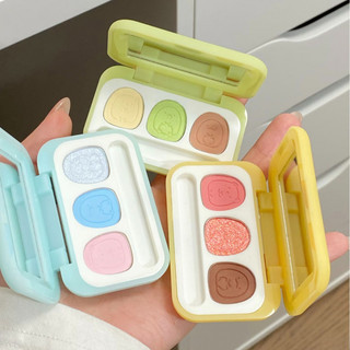 Bảng phấn mắt JILLLLEEN Màu nhạt khi ngủ Silkworm Làm sáng bảng sửa chữa khuôn mặt và thích hợp cho trang điểm ánh sáng tằm ngủ hàng ngày.