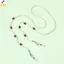 < YEI > Dây đeo kính đính cườm thủ công Chống trượt Dây kính mắt trang trí bền bỉ để du lịch Sử dụng hàng ngày Mới