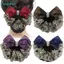 FUJIOU Nơ Tóc Lưới Snood Thời Trang Ren Hoa Barrette Phụ Kiện Tóc Chuyên Nghiệp Nữ Ren Nơ