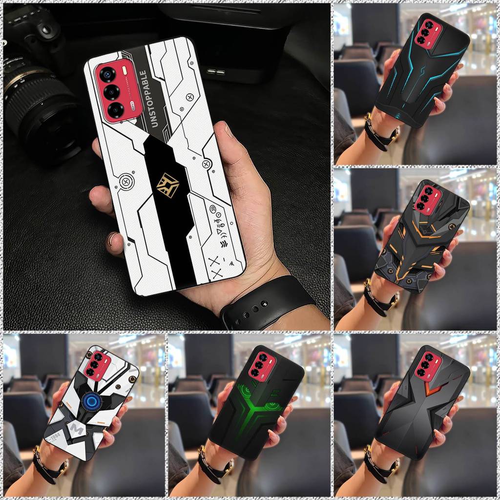 Ốp điện thoại TPU silicon bền cho ZTE Blade V40 Vita / A72, thiết kế thời trang, bọc toàn bộ, chống va đập, bảo vệ chống bụi bẩn