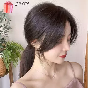 GAVESTO Giả Nổ, Phần Mở Rộng Tóc Tự Nhiên Vô Hình, Thời Trang Siêu Nhẹ Giữa Phần Viền Kẹp Nữ