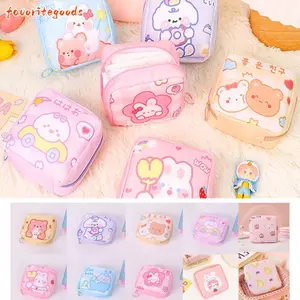 FAVORITEGOODS Băng vệ sinh Túi vệ sinh Tai nghe làm đẹp di động dành cho nữ Túi đựng mỹ phẩm