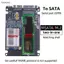 Luckyew NGFF Sang SATA 3 Vỏ HDD Bên Ngoài MSATA SSD Adapter M.2 SATA Giao Thức Adapter Board TQ
